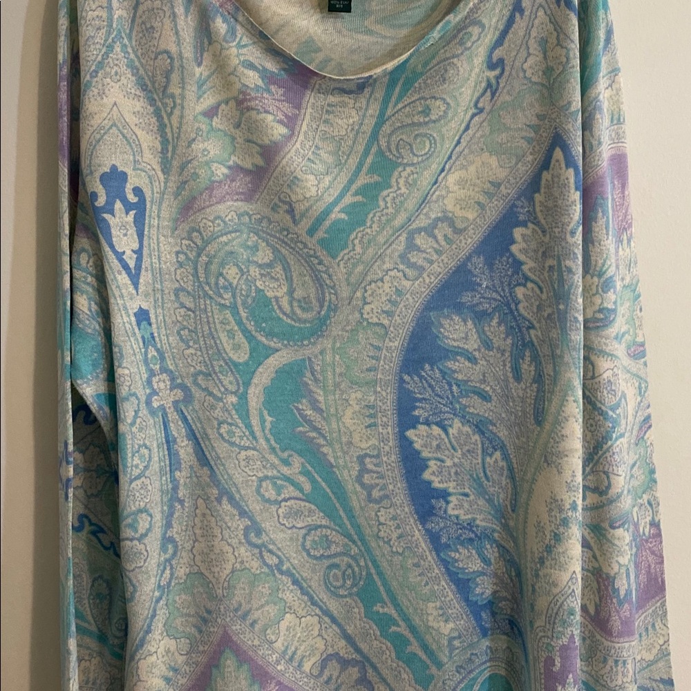 Lauren by Ralph Lauren Paisley blues sweater